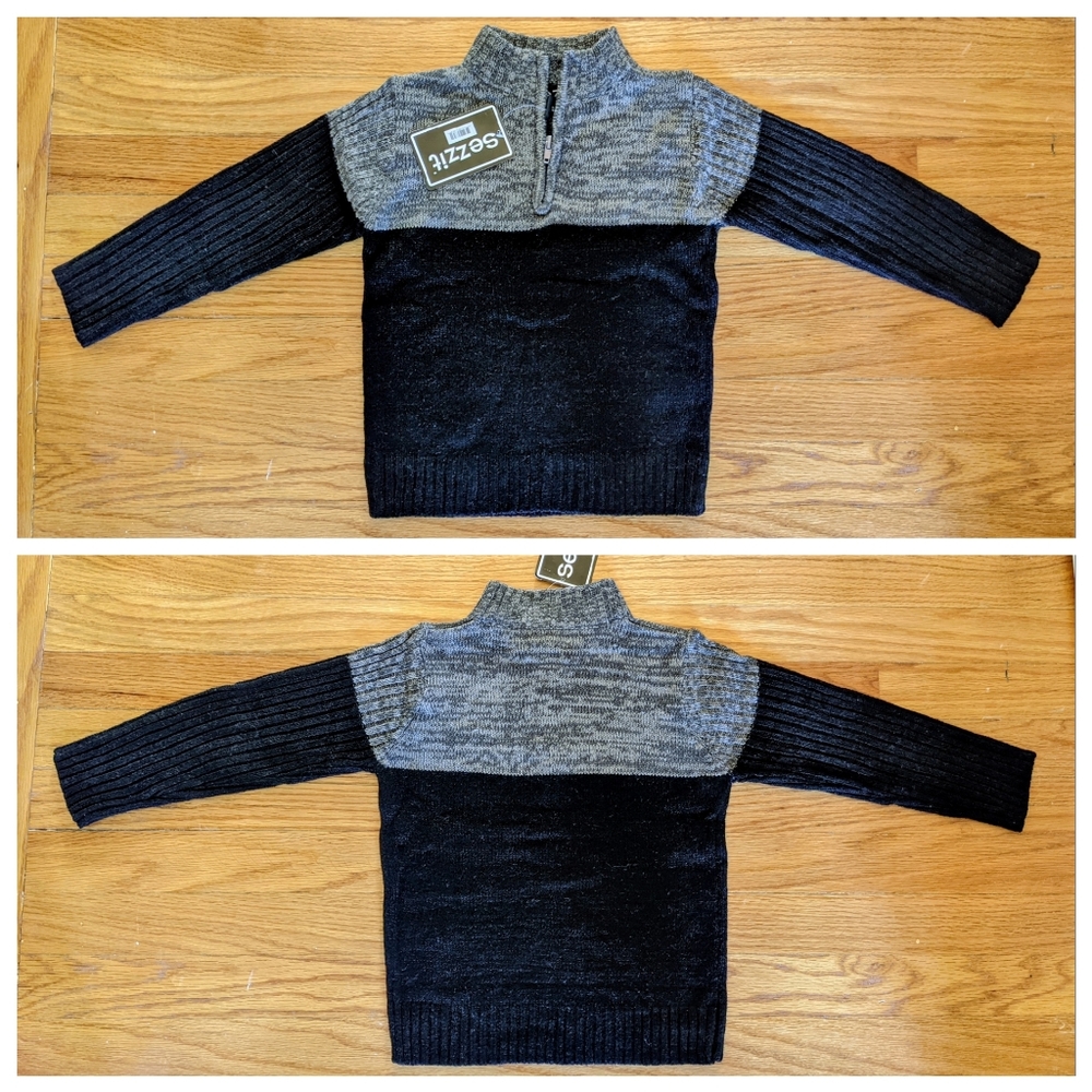 SEZZIT Boy Mock Neck Sweater 4T NWT